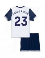 Tottenham Hotspur Pedro Porro #23 Domácí dres pro děti 2024-25 Krátký Rukáv (+ trenýrky)